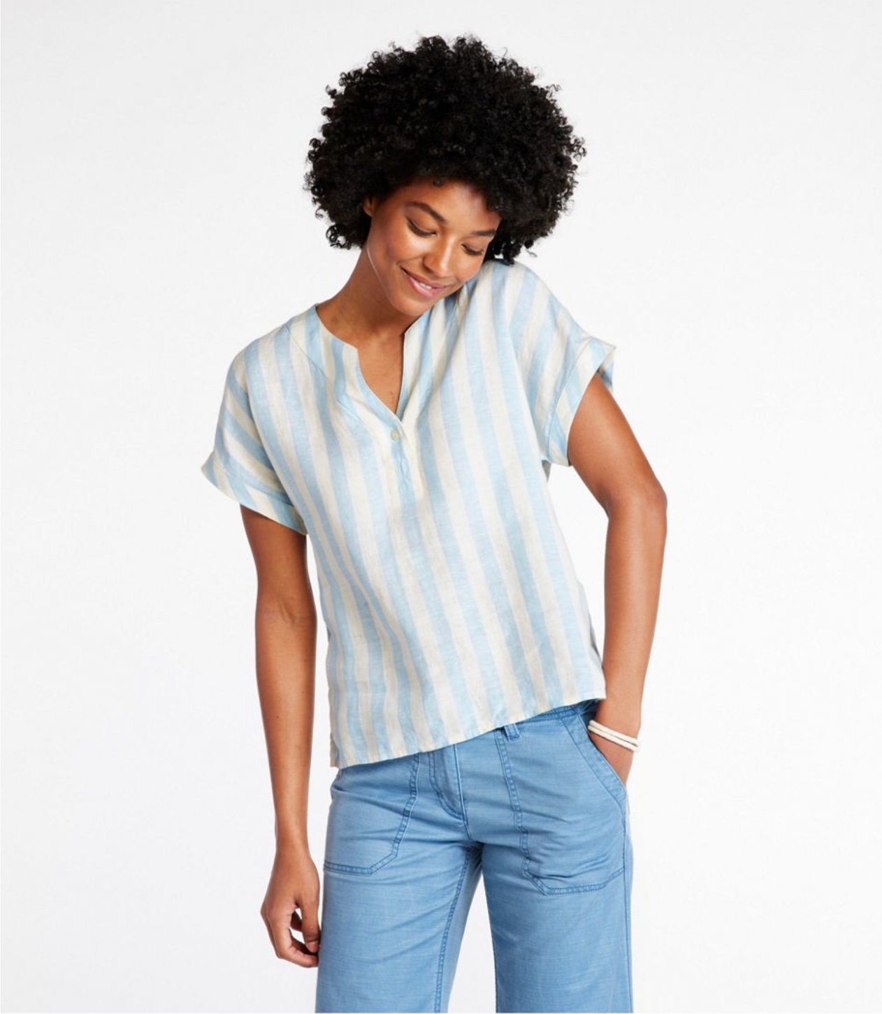 White linen top outlet womens